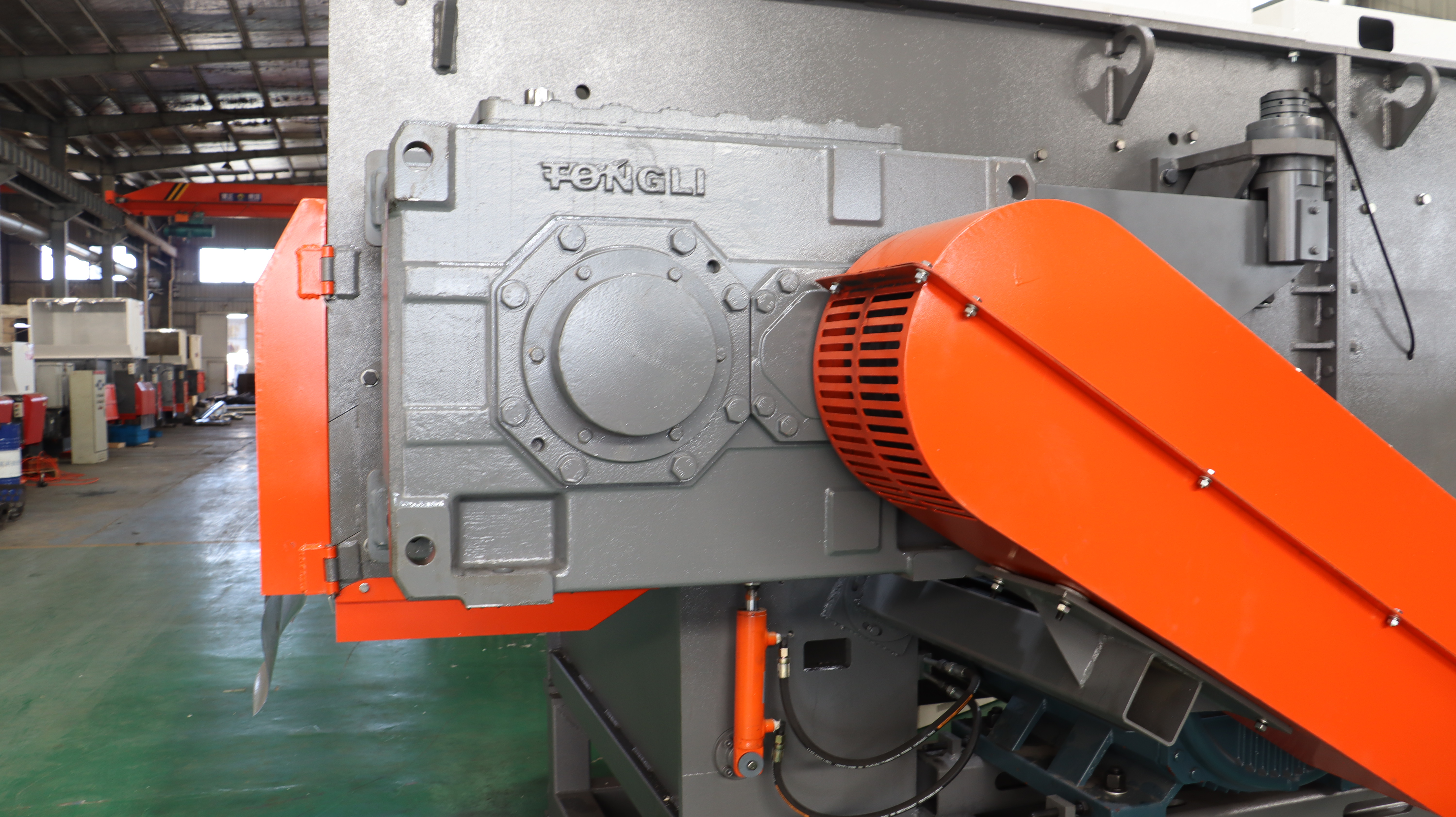 Customized Color Single Shaft Shredder Factory WPS1500-Orange details