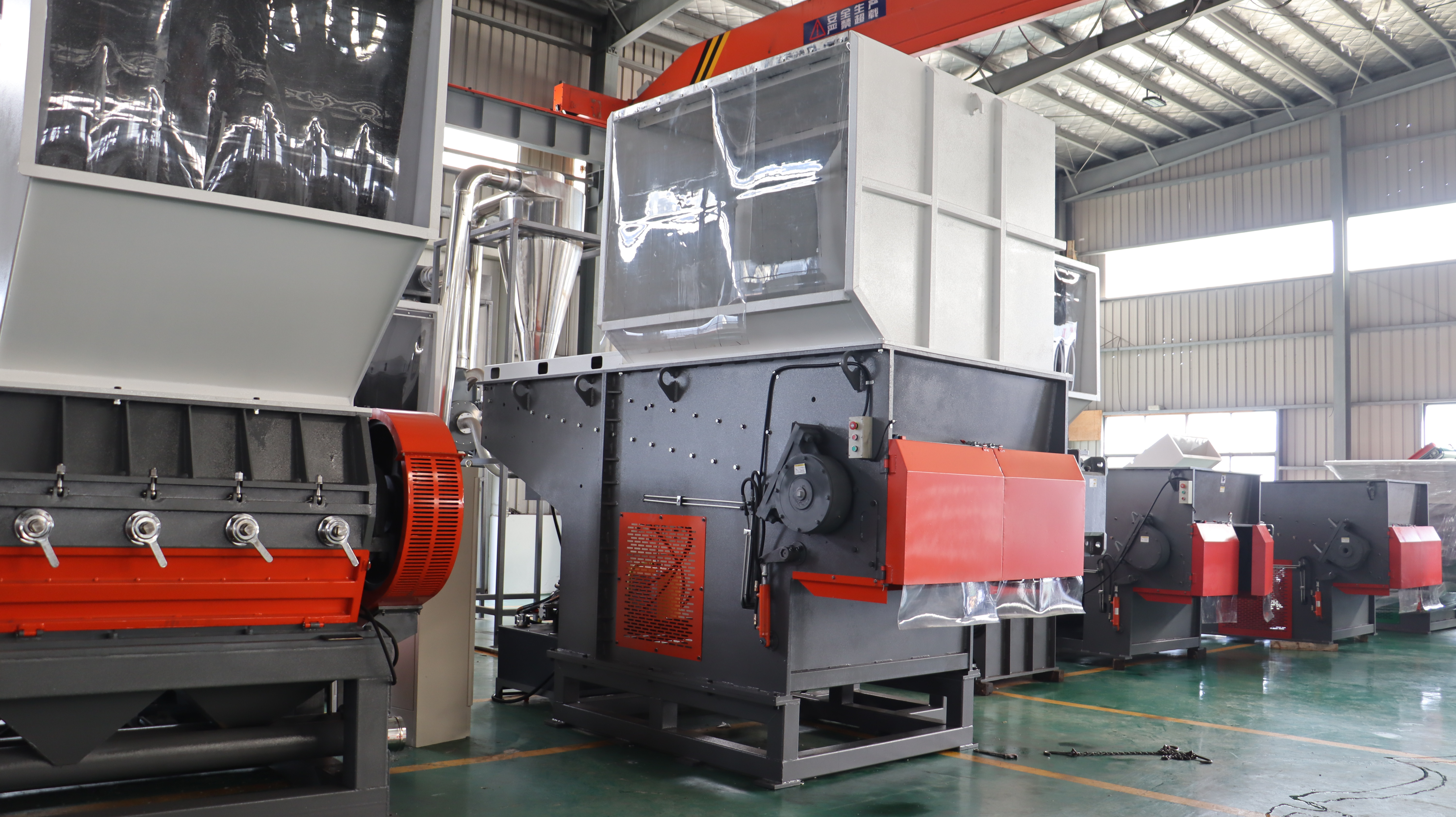 Customized Color Single Shaft Shredder Factory WPS1500-Orange details